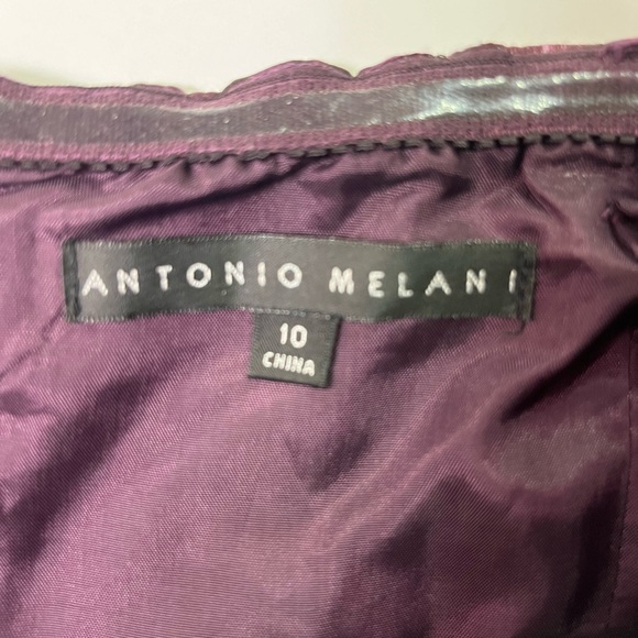 Antonio Melani Purple Strapless Cocktail Dress Women’s Size 10 - Picture 4 of 5